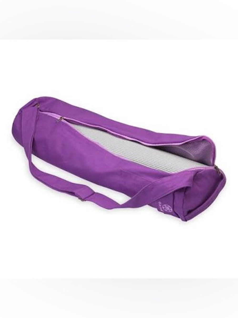 GAIAM Purple Mesh-Trim Yoga Mat Bag - Picture 4 of 6